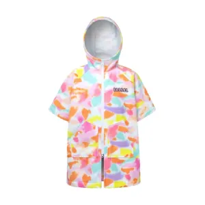 Barrel Kids Swell ZipUp Poncho Towel-FEATHER PINK