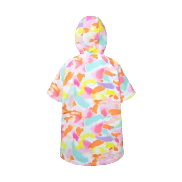 Barrel Kids Swell ZipUp Poncho Towel-FEATHER PINK