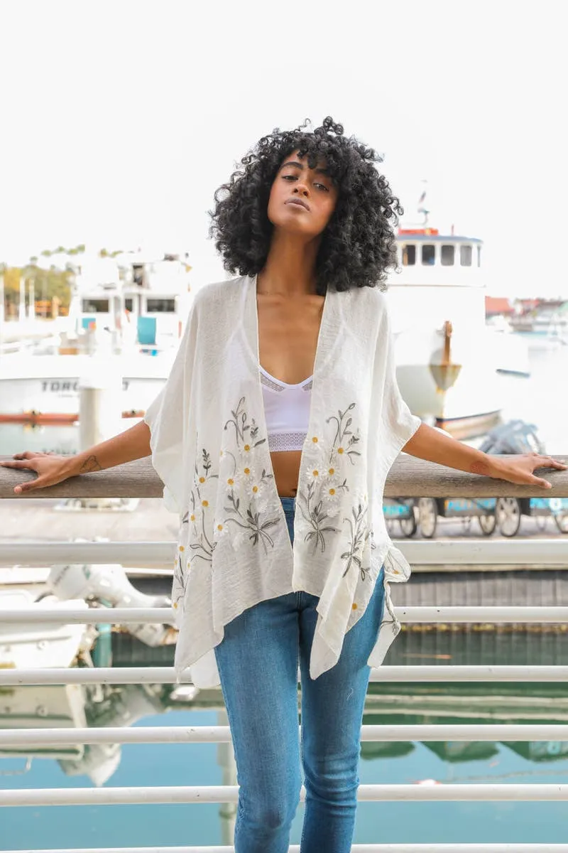 Bestselling Spring Daisy Woven Kimono  Chic Cardigan