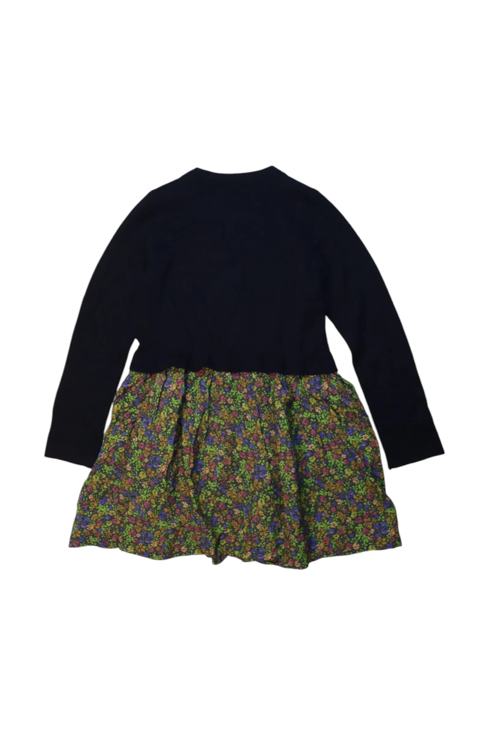 Bonpoint Floral Sweater Dress 6T