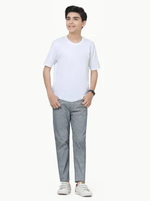 Boy's Navy & White Chino Pant - EBBCP23-013
