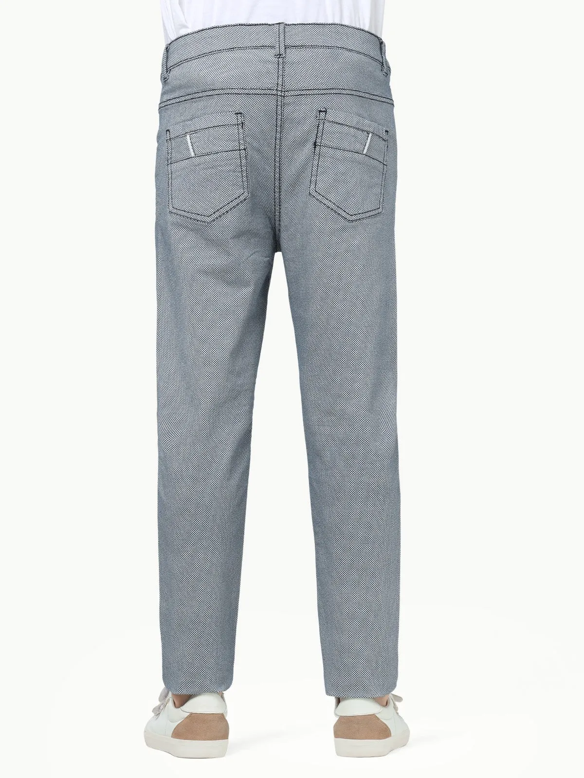Boy's Navy & White Chino Pant - EBBCP23-013