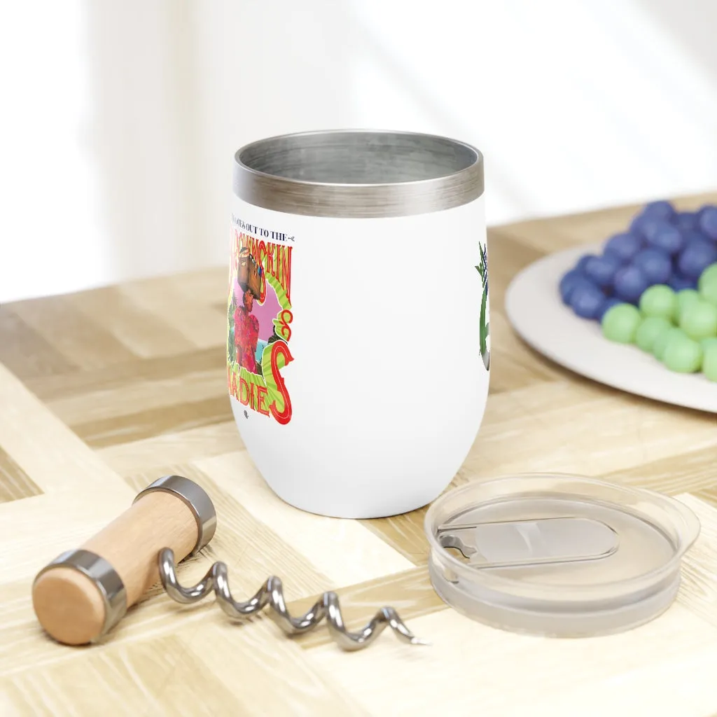 Brown Skin Ladies Wine Tumbler