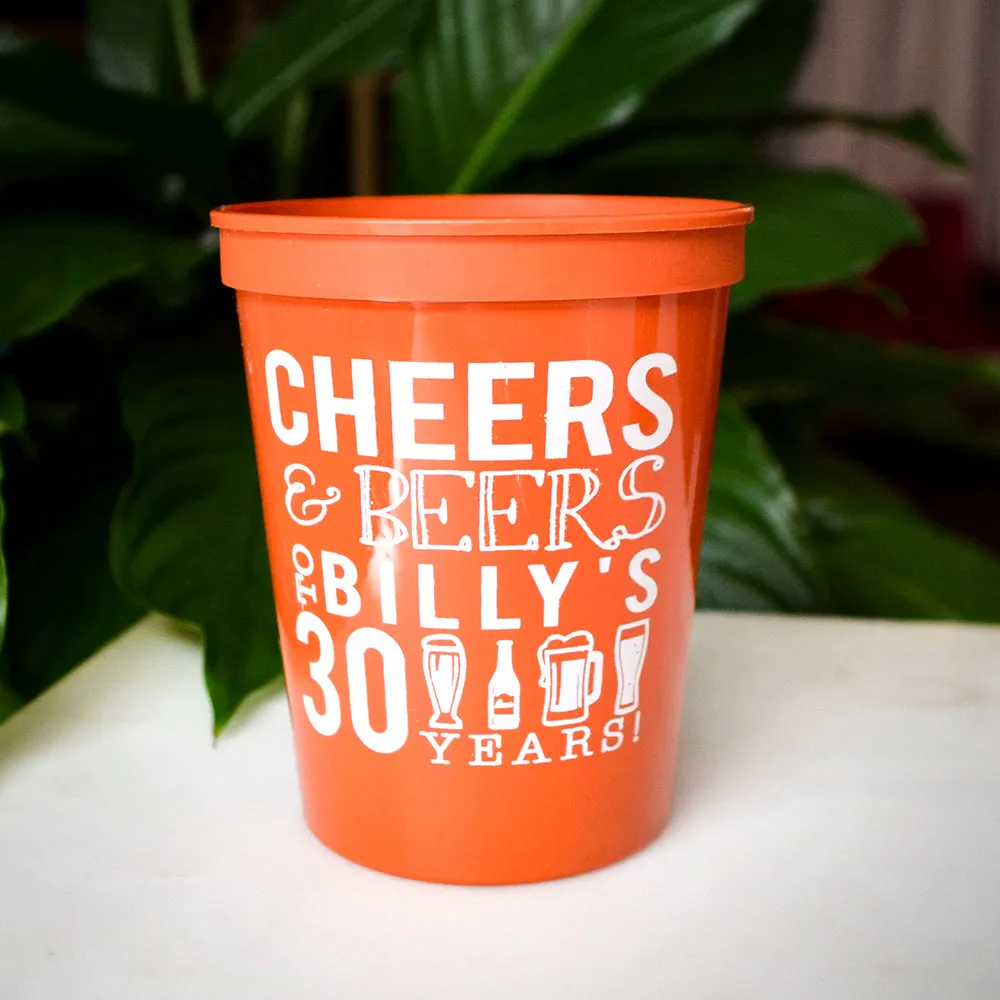 Cheers & Beers Stadium Cups