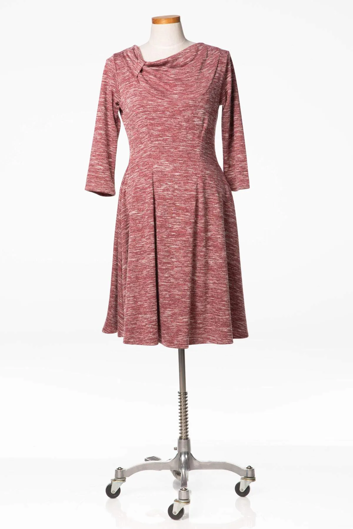 Claire Dress - Marled Mauve Sweater Knit
