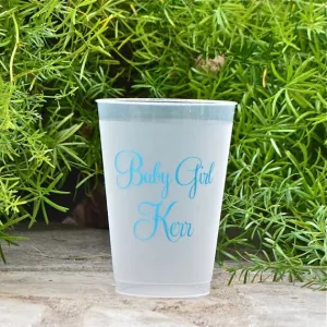 Custom Baby Shower Shatterproof Cups