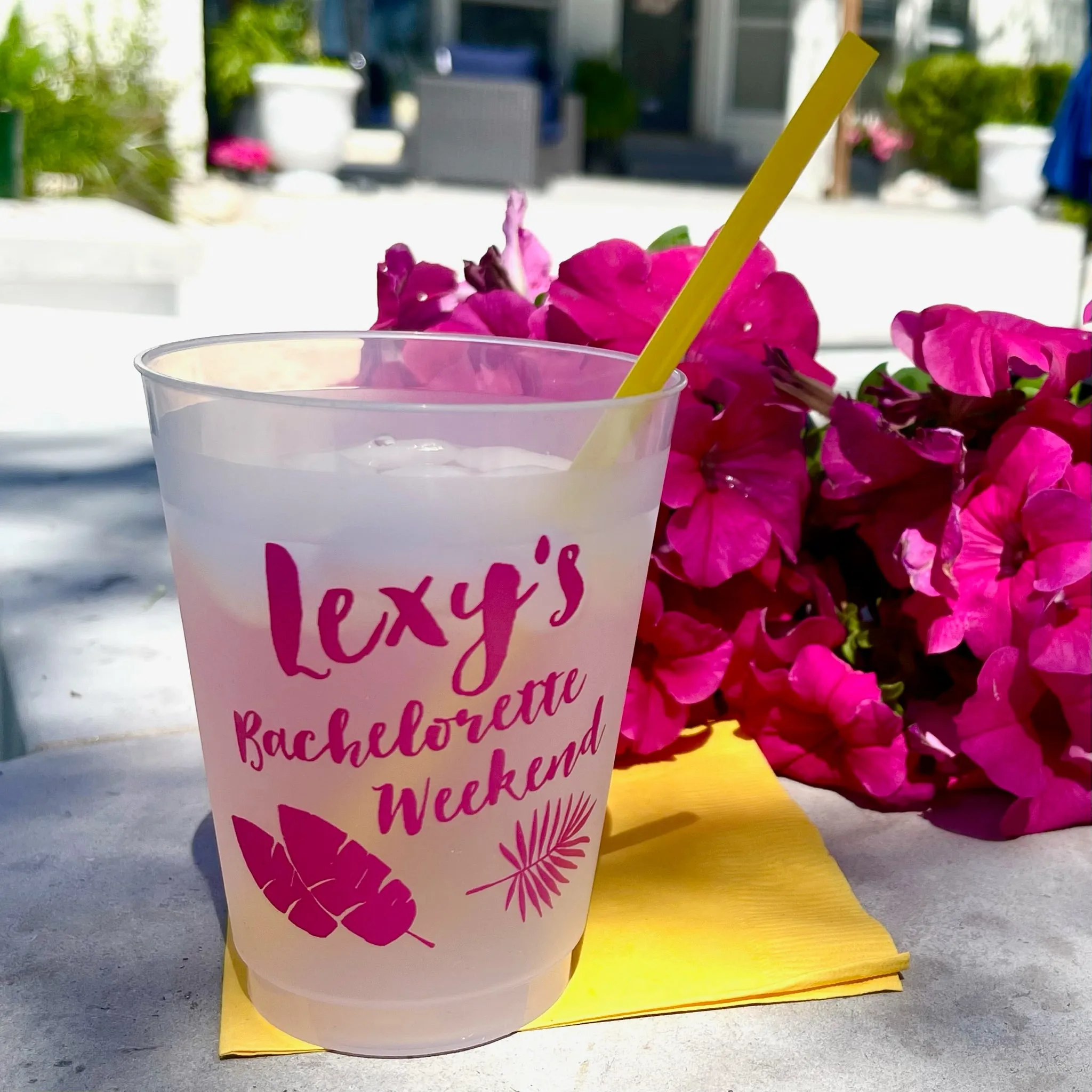 Custom Bachelorette Party Shatterproof Cups