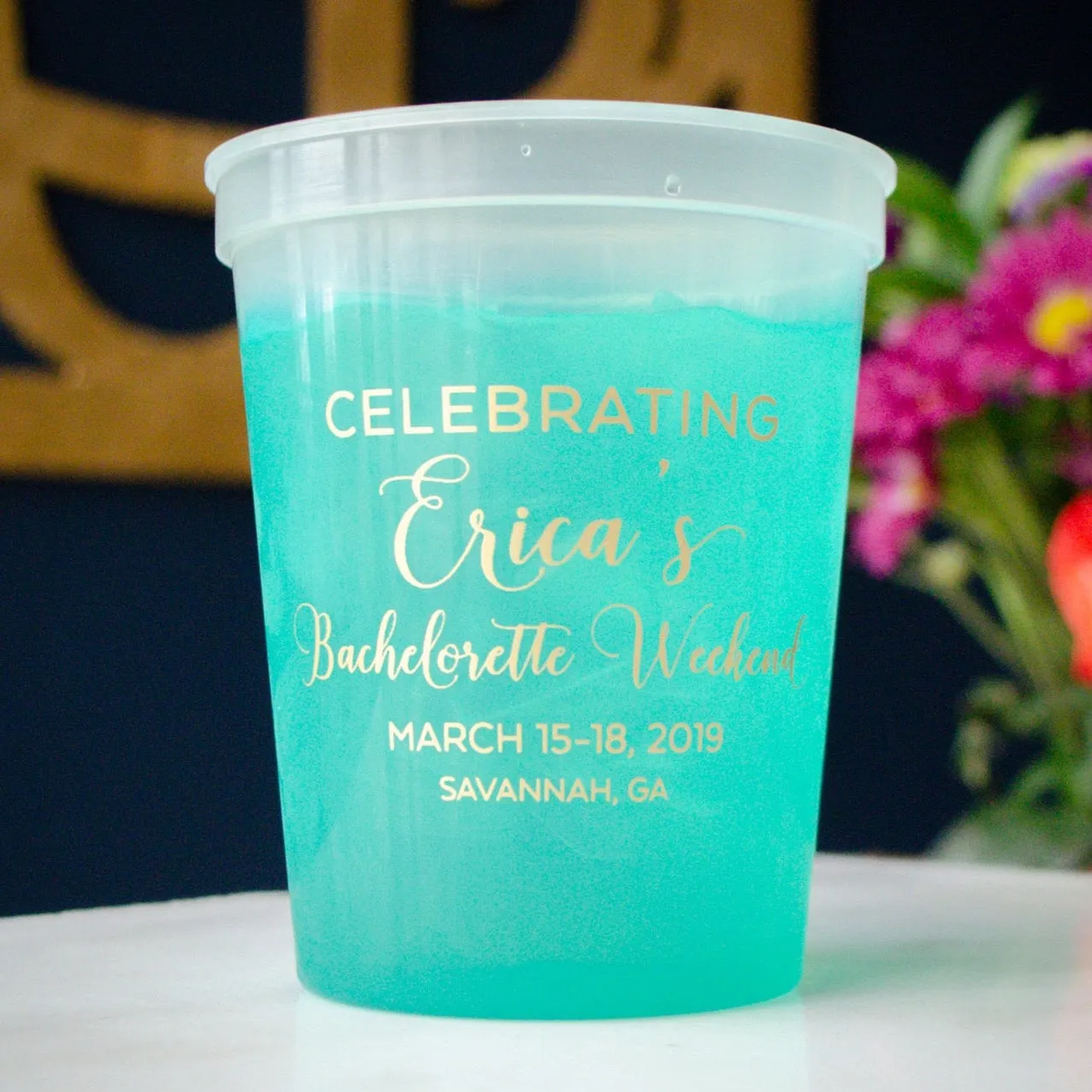 Custom Bachelorette Weekend Mood Changing Cups