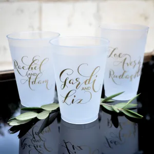 Custom Couple's Name Shatterproof Cups