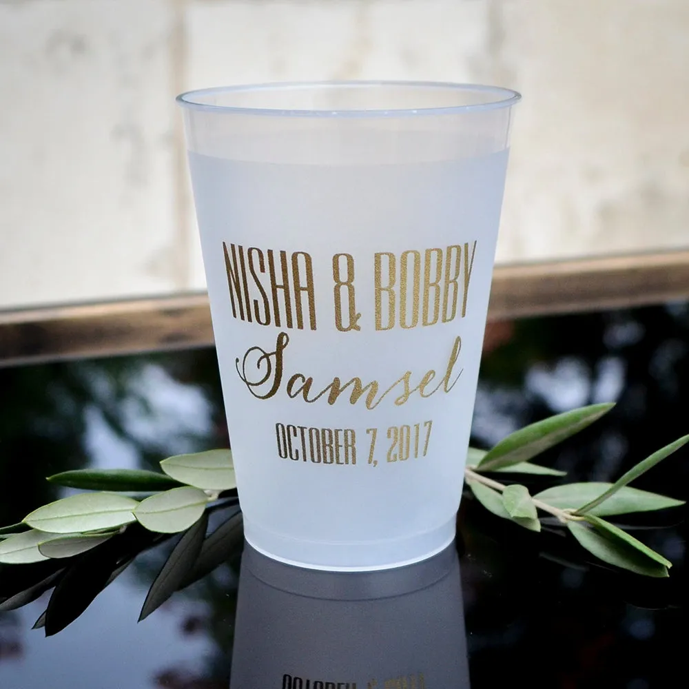 Custom Couple's Name Shatterproof Cups