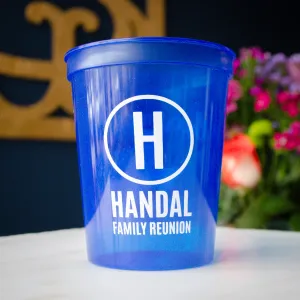 Custom Family Reunion Plastic Stadium Cups