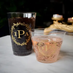 Custom Floral Wreath Hard Plastic Cups