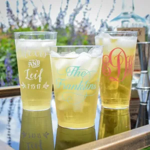 Custom Last Name Hard Plastic Cups
