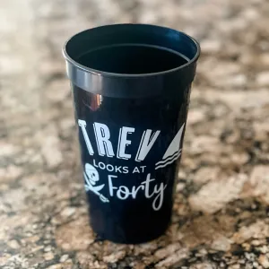 Custom Pirate Looks at Forty Birthday Stadium Cups