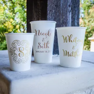 Custom Printed Wedding Paper Cups