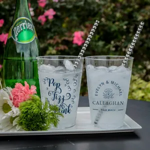 Custom "Pop Fizz Clink" Hard Plastic Cups