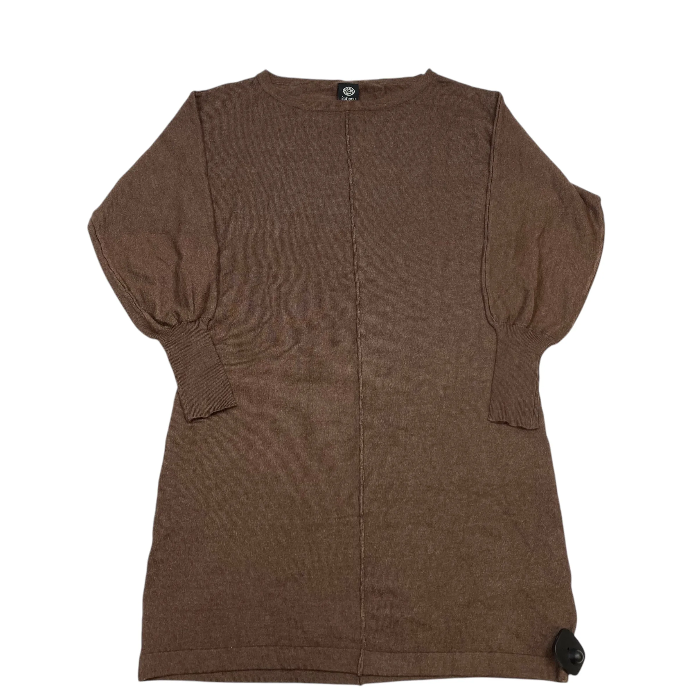 Dress Sweater By Bobeau In Brown, Size: M