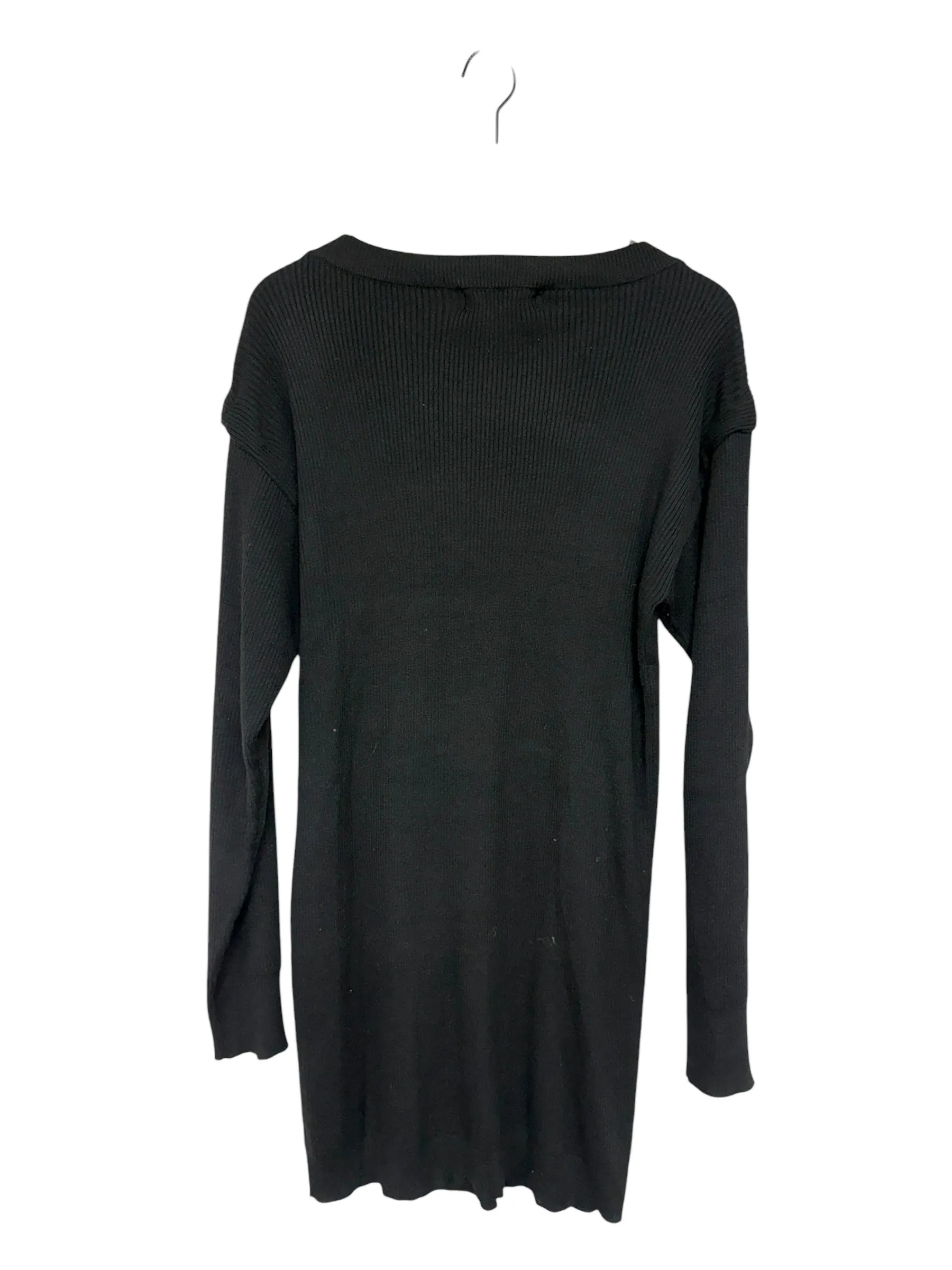 Dress Sweater By Clothes Mentor In Black, Size: L