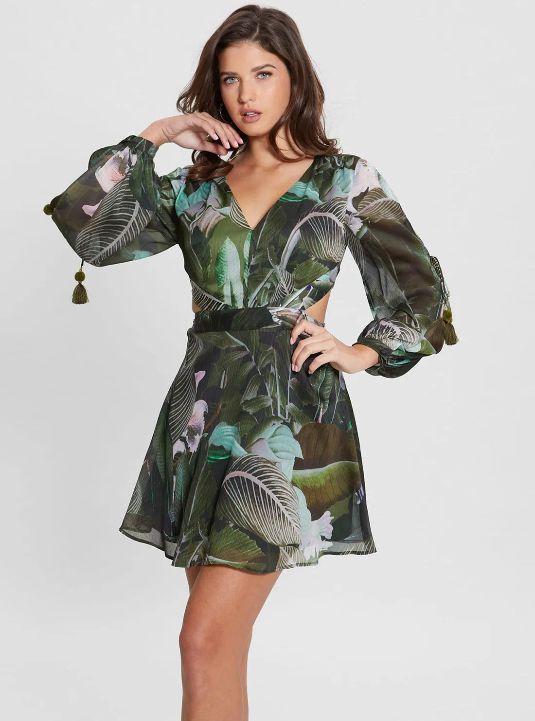 Eco Moonlit Tropic Garden Farrah Maxi Dress