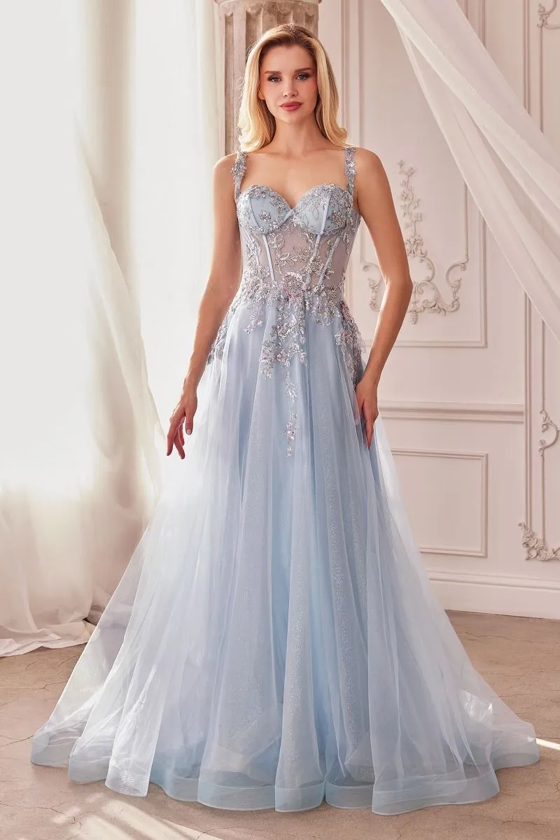 EMBELLISHED A-LINE TULLE BALL GOWN CDA1258
