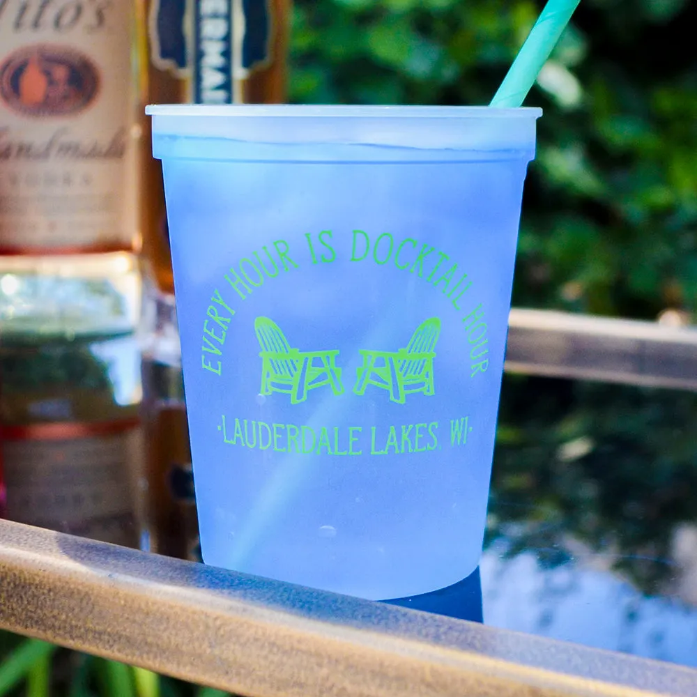 Every Hour is Docktail Hour Color Change Stadium Cups