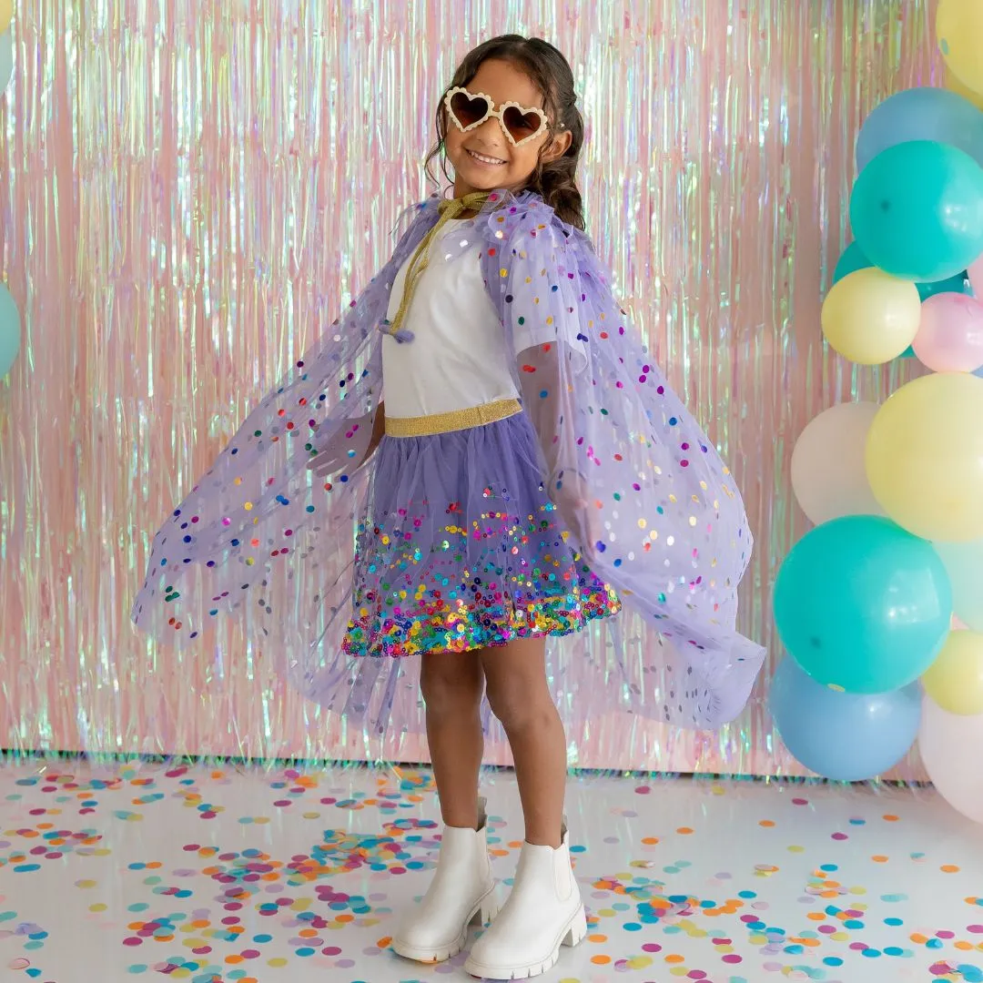 Lavender Confetti Cape
