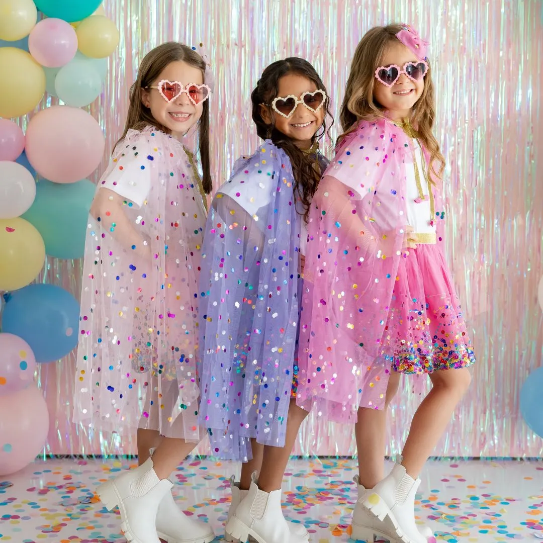 Lavender Confetti Cape