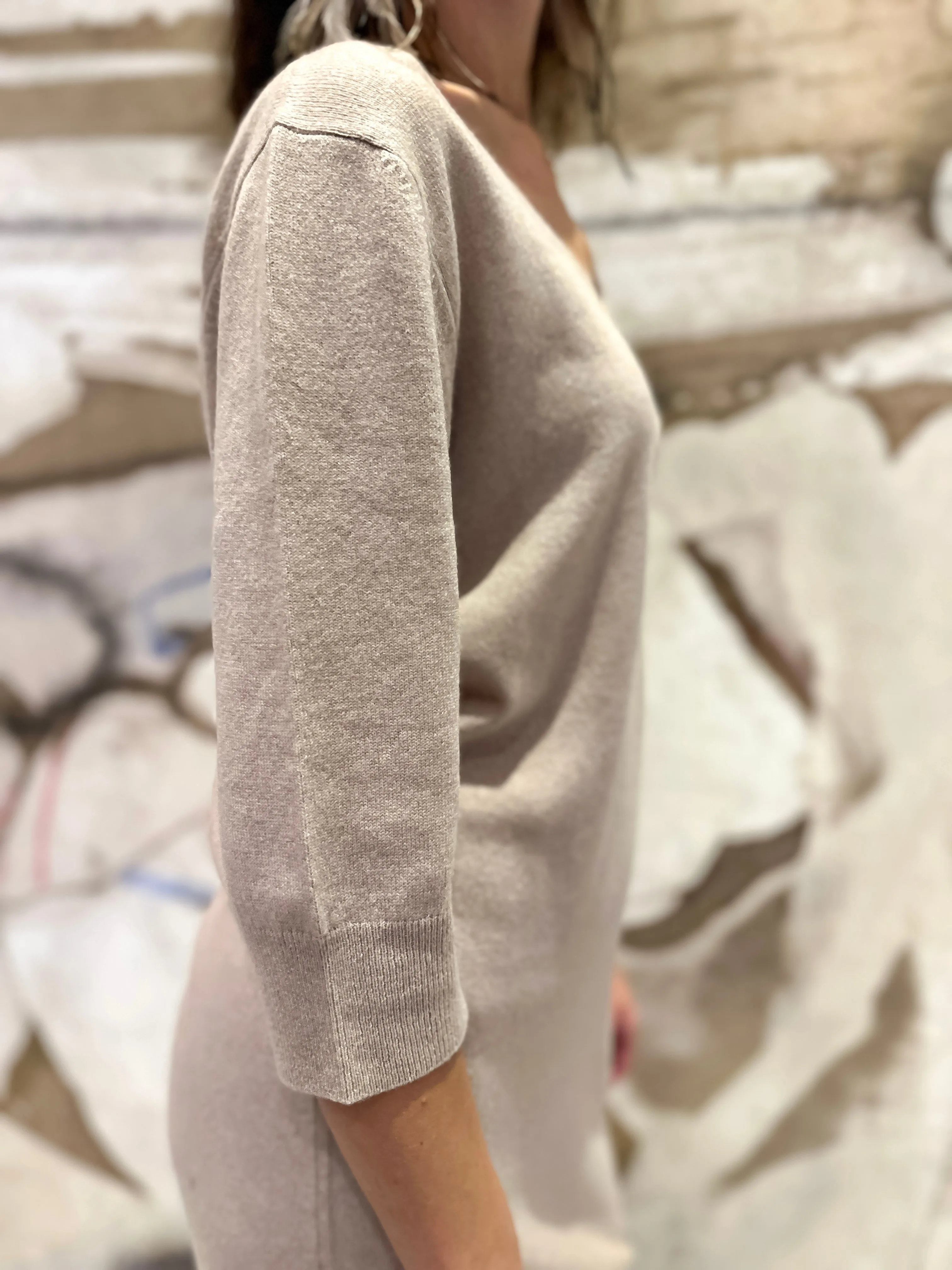 Lightweight 100% Cashmere Sweater Dress