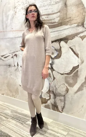Lightweight 100% Cashmere Sweater Dress