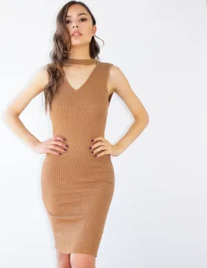 MABE DRESS- CAMEL