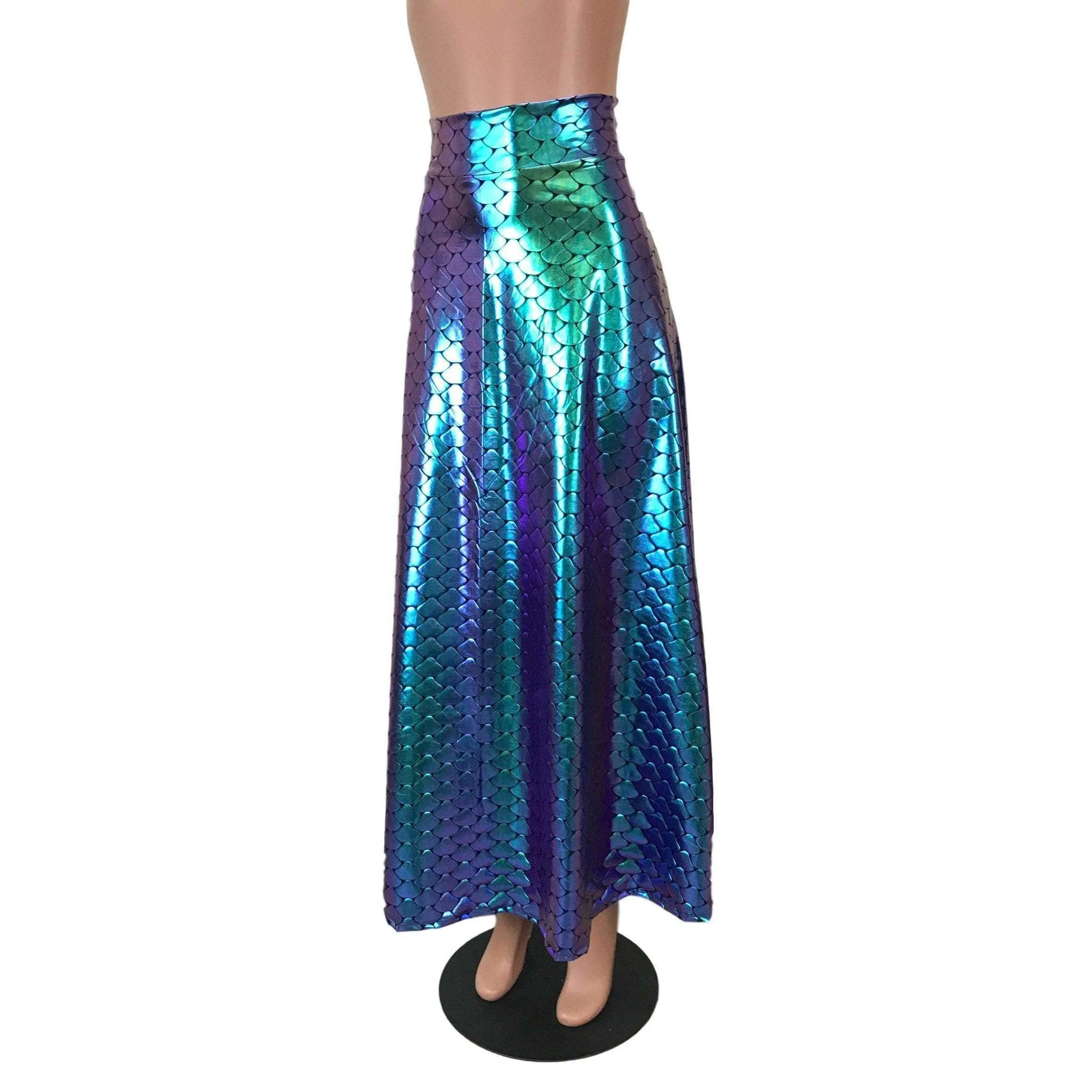 Maxi Skirt - Holographic Mermaid