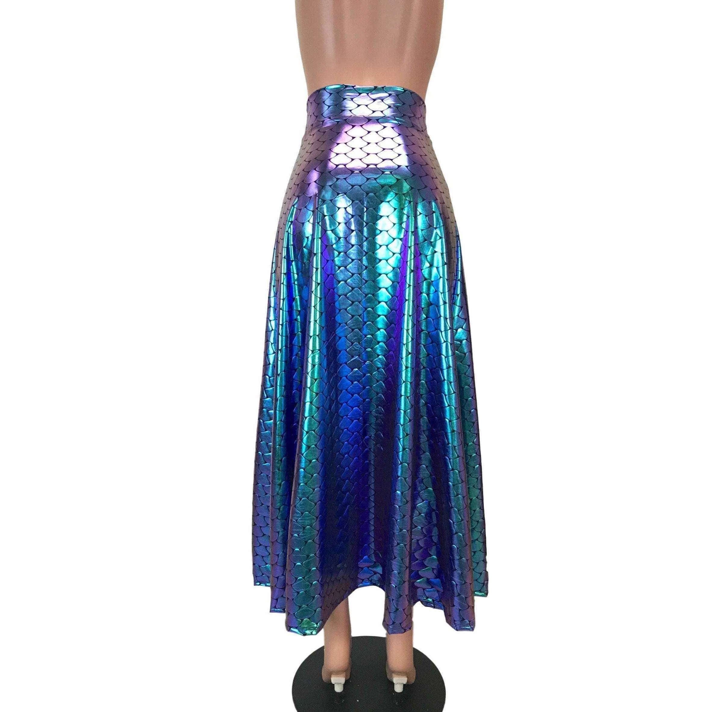 Maxi Skirt - Holographic Mermaid