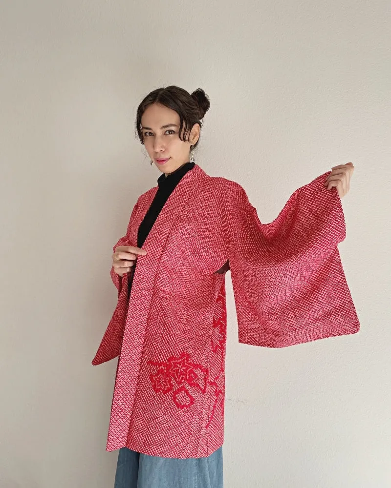 Origami crane lining Haori Kimono Jacket