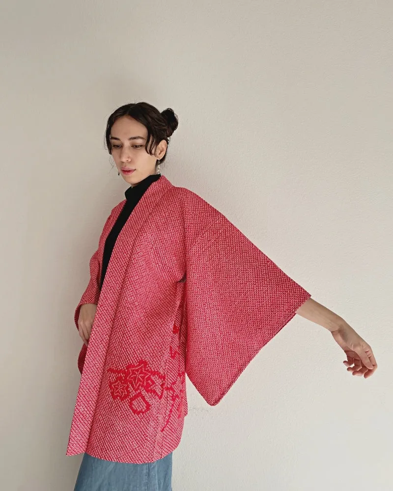 Origami crane lining Haori Kimono Jacket