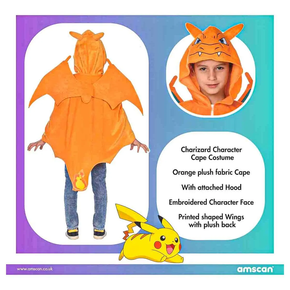 Pokémon Charizard Cape (8-12 Years)