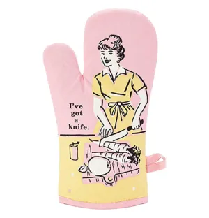 "I've Got a Knife" Oven Mitt