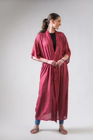 Rhea Short Sleeve Om Kimono