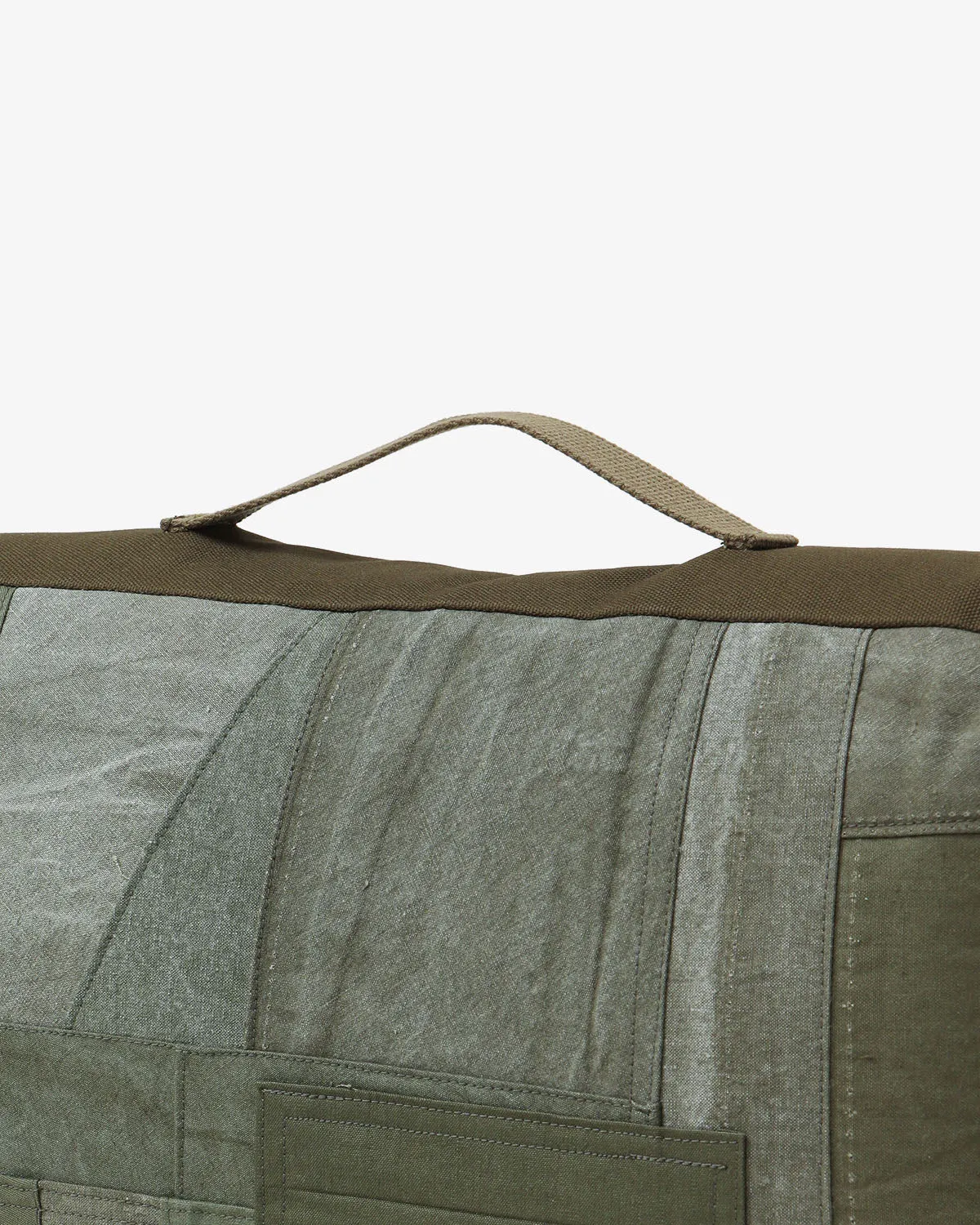 SQUARE CUSHION S UPCYCLED PATCHWORK COTTON