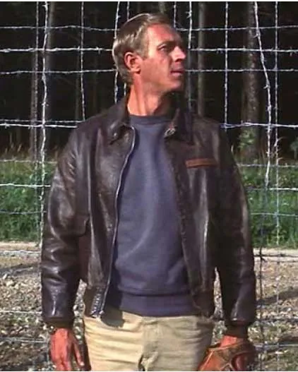 Steve McQueen The Great Escape Leather Jacket