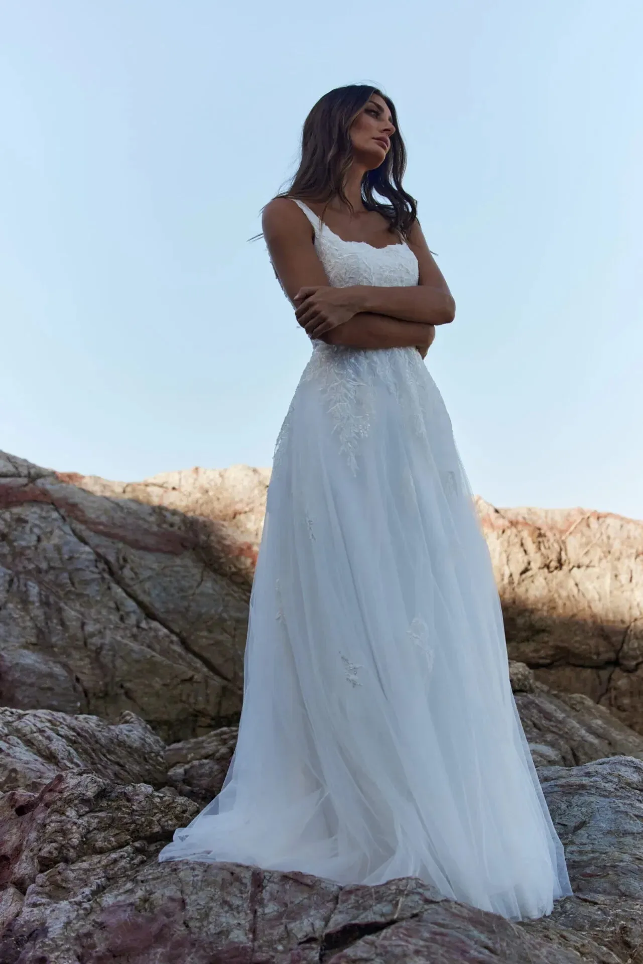 Tania Olsen Bridal TC373 Myrtle Gown - Vintage White