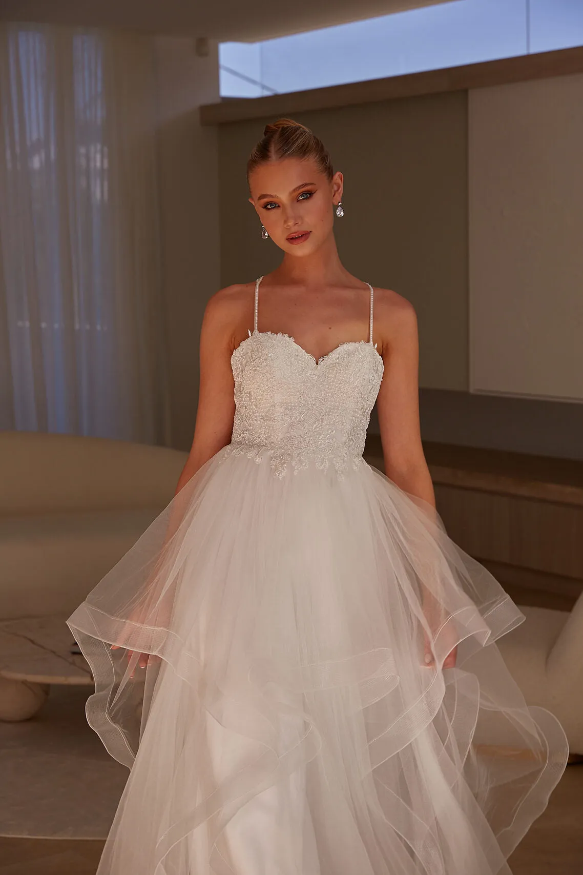 Tania Olsen PO24102 BOURNE Debutante Gown - Pure White