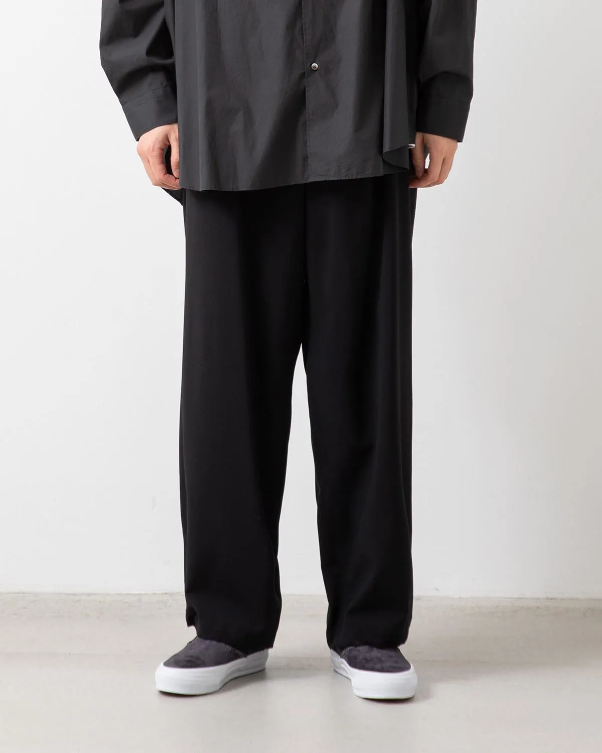TROPICAL WOOL TRACK PANTS