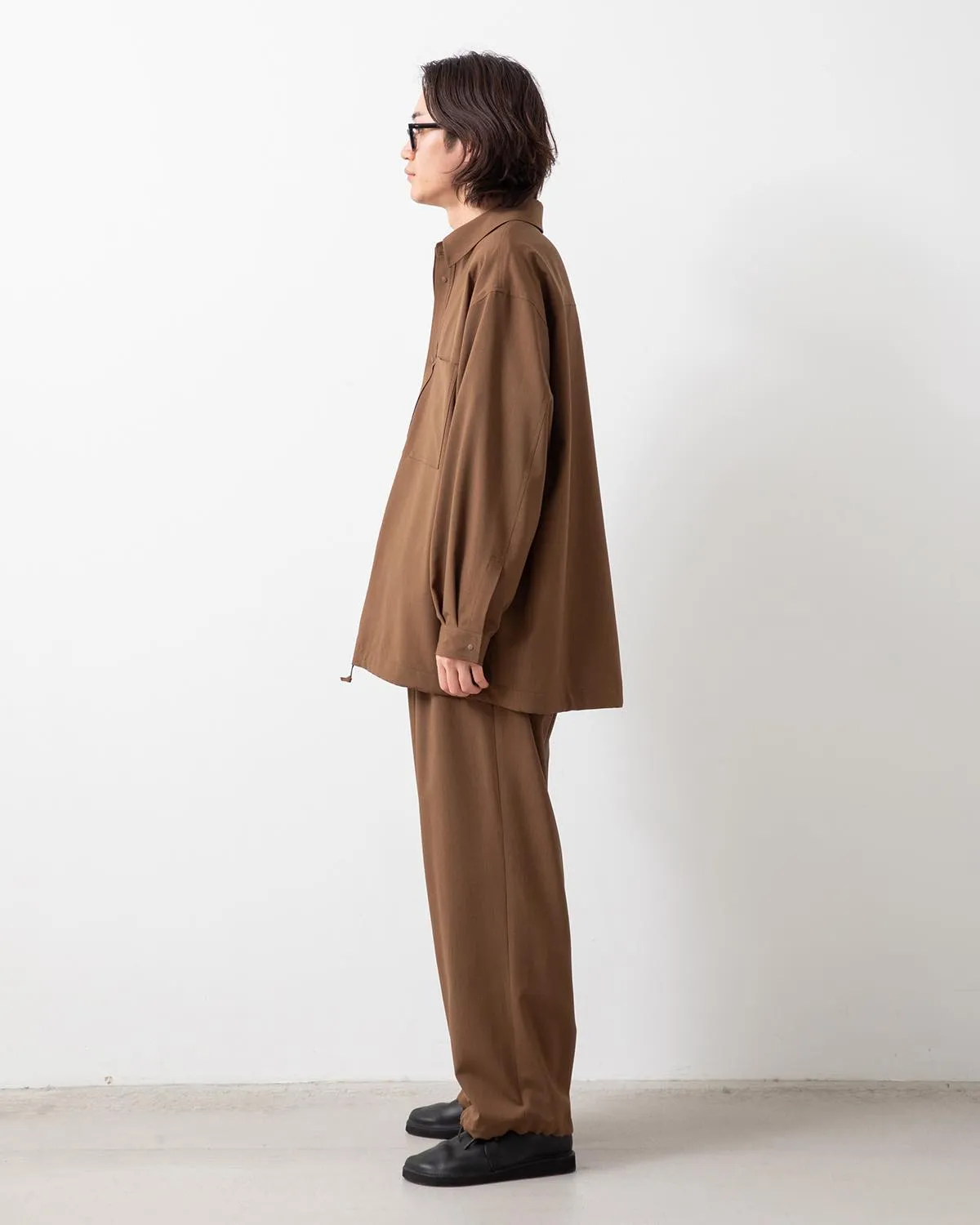 TROPICAL WOOL TRACK PANTS