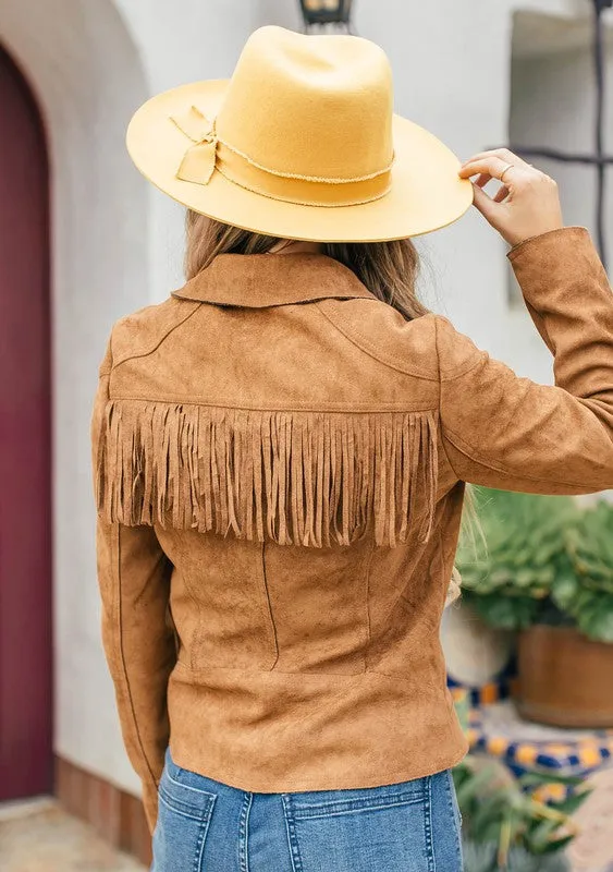 Vegan Suede Moto Jacket