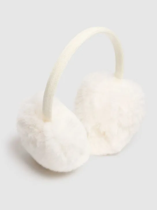 Yves Salomon Enfant   Wool &amp; cashmere earmuffs w/ fur 