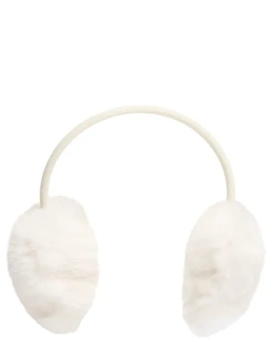 Yves Salomon Enfant   Wool &amp; cashmere earmuffs w/ fur 