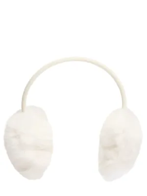 Yves Salomon Enfant   Wool &amp; cashmere earmuffs w/ fur 