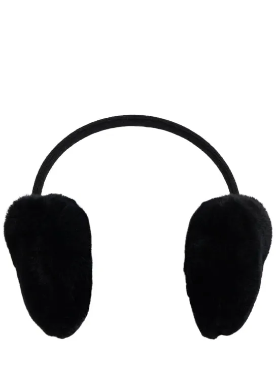 Yves Salomon Enfant   Wool &amp; cashmere earmuffs w/ fur 