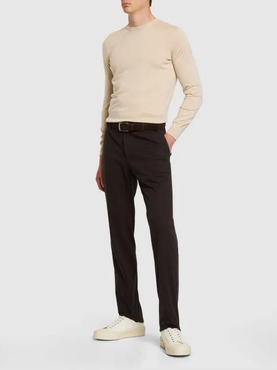 Zegna   Cashmere &amp; silk crewneck sweater 
